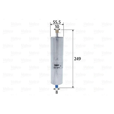 Bilde av VALEO 587079 Drivstoffilter ledningsfilter 10 8 AUDI: A4 B8 Avant, A6 C7 Allroad, PORSCHE: Macan