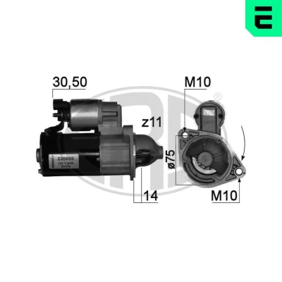 Bilde av ERA 220699A Starter 12 1,2 11
