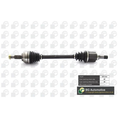 Bilde av BGA DS7354L Drivaksel framaksel venstre 675 RENAULT: Kangoo II Express