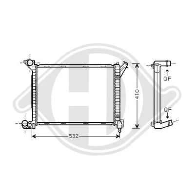 Bilde av DIEDERICHS DCM1561 Radiator 455 366 24 Climate