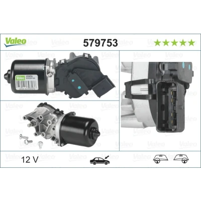 Bilde av VALEO 579753 Vindusviskermotor 12 foran for høyre/venstre ratt ORIGINAL PART