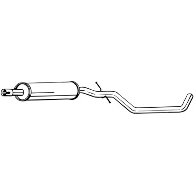 Bilde av Mellomlyddemper, vw golf vi, plus v, 1K0253209CP, 1K0253209EJ