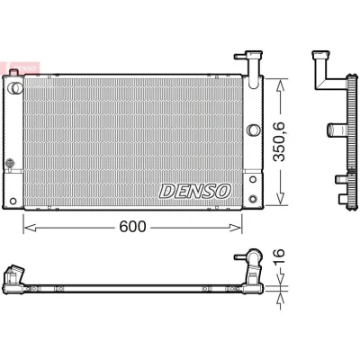 Bilde av DENSO DRM50133 Radiator 600 371 16