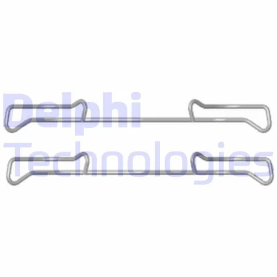 Bilde av DELPHI LX0436 Tibehørsett, skivebremse belegg VOLKSWAGEN: Caddy 3, Passat B6 Variant, B7 AUDI: A4 B8 Avant, Allroad, Q3