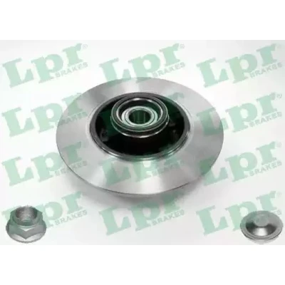 Bilde av LPR R1055PCA Bremseskiver 260 8 5 fullt ut med hjullagersett, ABS senorring tilbehør RENAULT: MEGANE 3 Grandtour, SCENIC 3, GRAND