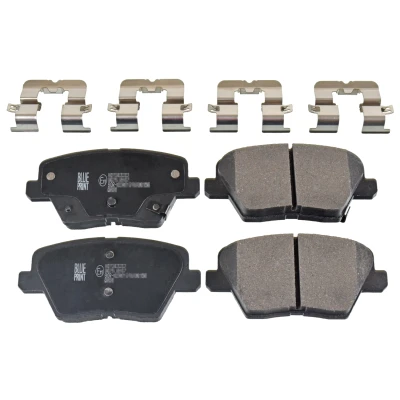 Bilde av BLUE PRINT ADG042184 Bremseklosser bakaksel med akustisk slitasjevarsel antihyle blikk, festemateriell HYUNDAI: i30 III Hatchback