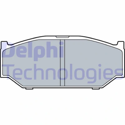 Bilde av DELPHI LP3544 Bremseklosser med akustisk slitasjevarsel antihyle blikk uten tilbehør SUZUKI: SWIFT 4