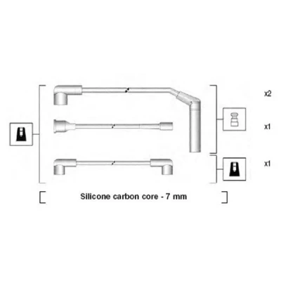 Bilde av MAGNETI MARELLI 941365060929 Pluggledninger CHEVROLET: Aveo / Kalos Sedan