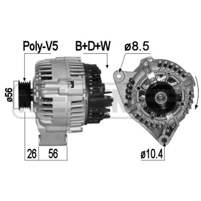 Bilde av Dynamo, citroën,peugeot, 5705 1K, 1L, FE, X2