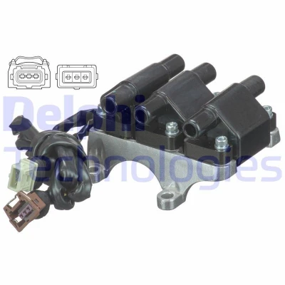 Bilde av DELPHI GN10806 12B1 Tennspole 6 12 AUDI: A4 B6 Avant, A6 C5 A8 D2, VOLKSWAGEN: Passat B5 GP Stasjonsvogn, Stasjonsvogn
