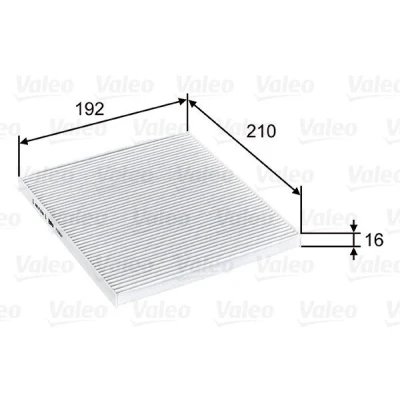 Bilde av VALEO CLIMFILTER COMFORT 715807 Kupéfilter Partikkelfilter 210 191 15 KIA: RIO 3, HYUNDAI: ACCENT 4 Stufenheck