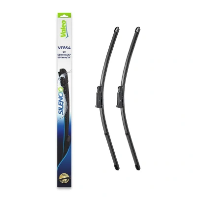 Bilde av Vindusvisker Valeo Silencio Flat Blade Set 577854 foran Flatt viskeblad feste m/haker