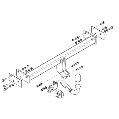 Bilde av Tilhengerfeste, standard, ford maverick, maverick van, nissan terrano ii