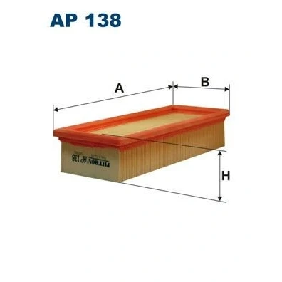 Bilde av FILTRON AP 138 Luftfilter 57 108 270 Filterinnsats