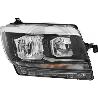 Bilde av DIEDERICHS 2282980 Frontlykter høyre H7, H15, H21W, W5W med motor for høydejustering hovedlys