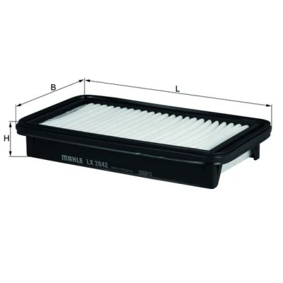 Bilde av MAHLE ORIGINAL LX 2842 Luftfilter 34,0 127 226,0 Filterinnsats