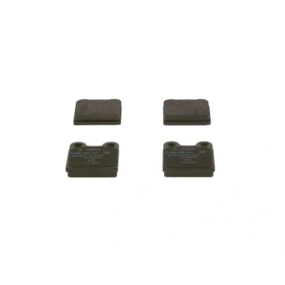 Bilde av BOSCH 0 986 460 101 Bremseklosser Low Metallic med antihyle blikk VOLKSWAGEN: Beetle, PORSCHE: 911 Coupé, ALFA ROMEO: Spider