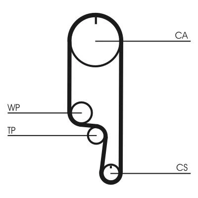 Bilde av CONTITECH CT1008WP2 Vannpumpe + Registerreimsett 109