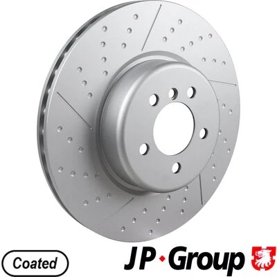 Bilde av JP GROUP 1463106500 Bremseskiver framaksel 370 30 5 innvendig ventilert, slisset / perforert belagt BMW: 3 Sedan, 2 Coupé, 4 Coupé