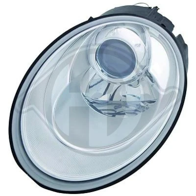 Bilde av DIEDERICHS 2265181 Frontlykter venstre H7/H7 Halogen for høyrekjøring med motor høydejustering hovedlys VOLKSWAGEN: New Beetle Cabrio