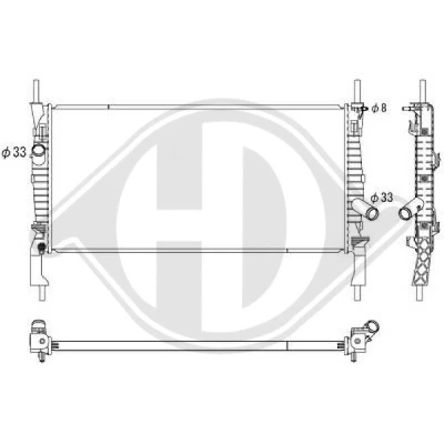 Bilde av DIEDERICHS DCM2092 Radiator 768 380 26 Climate