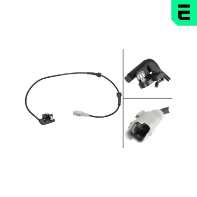 Bilde av OPTIMAL 06 S497 ABS sensor venstre bakaksel, høyre bakaksel aktiv 723mm PEUGEOT: 307 Hatchback, SW, CC, CITROËN: C4 Coupé