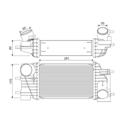 Bilde av VALEO 822919 Ladeluftkjøler Aluminium uten sensor