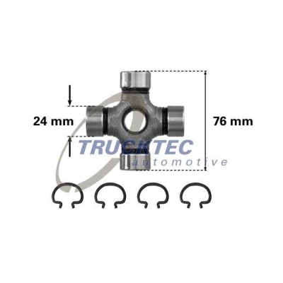 Bilde av TRUCKTEC AUTOMOTIVE 02.34.004 Hardyskive MERCEDES BENZ: W124 Stasjonsvogn, Sedan, W123 Sedan