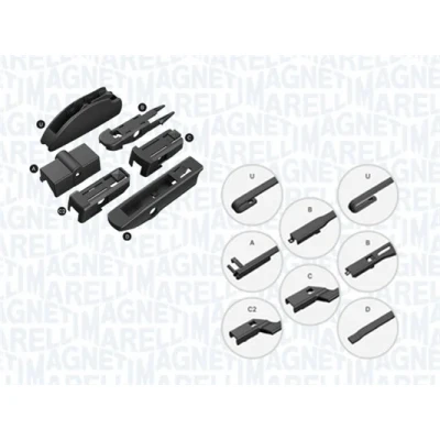 Bilde av Vindusvisker Magneti Marelli 000713617380 380mm FORD: FIESTA 6, Ranger Mk3, NISSAN: Qashqai / Qashqai+2 I, I Van