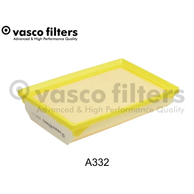 Bilde av DAVID VASCO A332 Luftfilter 50mm 175mm 247mm firkantet Filterinnsats med integrert gitter