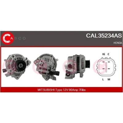 Bilde av CASCO CAL15381AS Dynamo 12V 160A RENAULT: MEGANE 3 Grandtour, Kangoo II Express, 2 Coupe Cabriolet