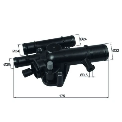 Bilde av MAHLE ORIGINAL TI 243 89 Termostat med tetning RENAULT: SCENIC 3, MEGANE 2 Kombi, Coupe Cabriolet