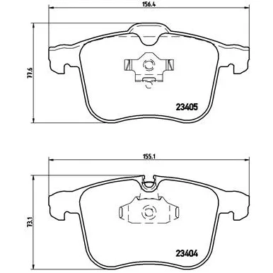 Bilde av BREMBO P 59 046 Bremseklosser PRIME LINE Ring klargjort for slitasjeindikator med kolbleklips tilbehør OPEL: Vectra C Caravan, CC