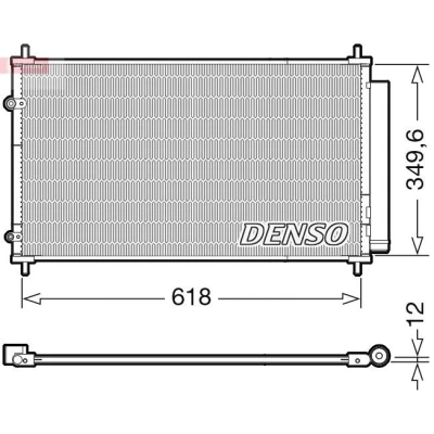Bilde av DENSO DCN50117 Kondensator med tørker R 134a TOYOTA: Yaris III Hatchback