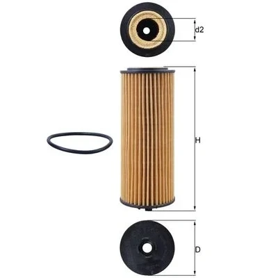 Bilde av MAHLE ORIGINAL OX 1162D Oljefilter Filterinnsats MERCEDES BENZ: S Klasse Sedan, E T modell, AUDI: Q5, A6 C7 A5 B8 Coupé
