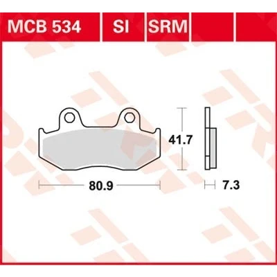 Bilde av TRW Organic Allround MCB534 Bremseklosser
