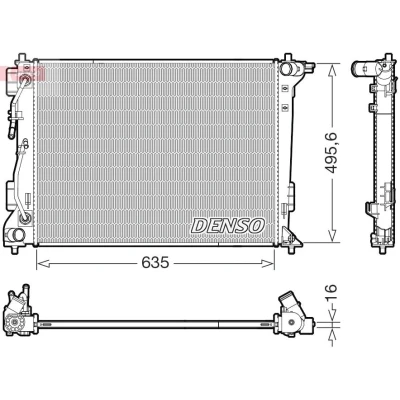Bilde av Radiator DENSO DRM41036