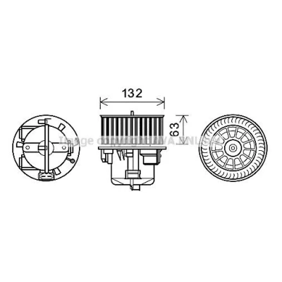 Bilde av PRASCO VO2063 Radiator Aluminium 589 383 34 Kjøleribber loddet VOLVO: V70 I, 850 Stasjonsvogn, S70