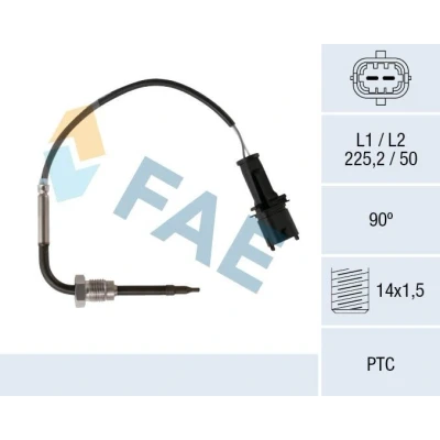 Bilde av FAE 68091 Sensorer før sotpartikkelfilter OPEL: Astra J Sports Tourer, Insignia A Tourer