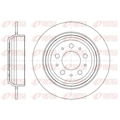 Bilde av REMSA 6924.00 Bremseskiver bakaksel 283,5, 283,5 10 5 fullt ut VOLVO: XC70 I Cross Country, V70 I, S70