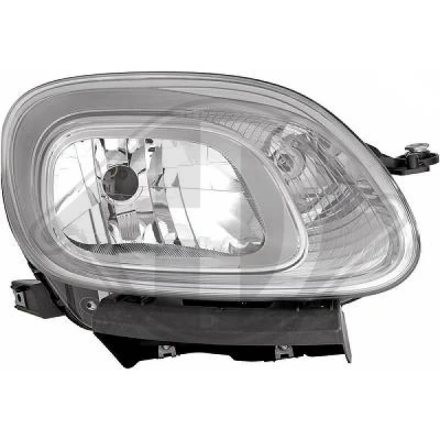 Bilde av DIEDERICHS 3435080 Frontlykter høyre H4 med motor for høydejustering hovedlys