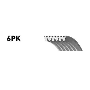 Bilde av SNR CA6PK1355 Kileribberem 1355 6 PEUGEOT: Partner II Van, 206 Hatchback, Expert Tepee, CITROËN: Berlingo II, Van