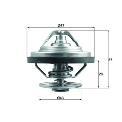 Bilde av MAHLE ORIGINAL TX 158 79 Termostat med tetning