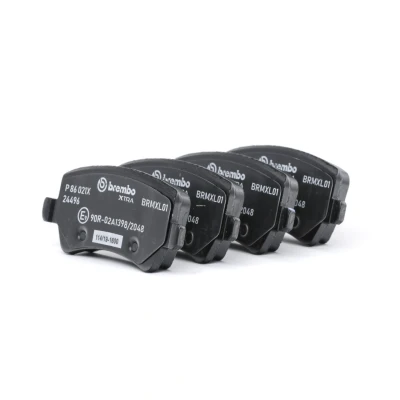 Bilde av BREMBO P 86 021X Bremseklosser ekskl. slitasjevarselkontakt med bremsecaliperskruer tilbehør VOLVO: XC70 II Stasjonsvogn, XC60 I, S60