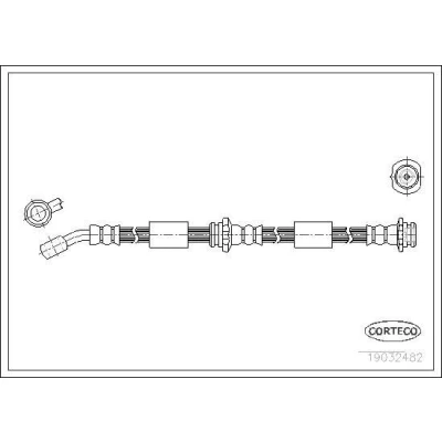 Bilde av Bremseslange, Foran, Framaksel, nissan micra ii, 462105F001, 462105F002