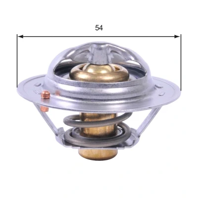 Bilde av GATES TH43182G1 Termostat 82 med tetning uten kapsling NISSAN: Qashqai 2, / Qashqai+2 I, RENAULT: SCENIC 3, CLIO 3