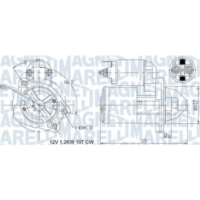 Bilde av MAGNETI MARELLI 063721469010 Starter 12 1,1 10 MAZDA: 2 Hatchback