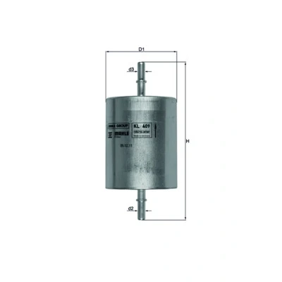 Bilde av MAHLE ORIGINAL KL 409 Drivstoffilter ledningsfilter 8 7,9 FORD: Transit Mk6 Van, Flatvogn lastebil/Chassis, MONDEO 3 Kombi