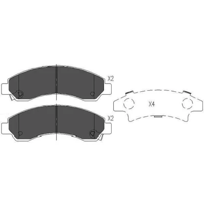 Bilde av KAVO PARTS KBP 3514 Bremseklosser med akustisk slitasjevarsel