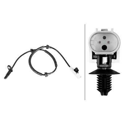 Bilde av HELLA 6PU 358 216 401 ABS Sensor med klammer Hall prinsipp 2 polet 752mm LAND ROVER: Range Rover Velar (L560) 2.0 D200 MHEV 4x4, D180 TD4 4x4